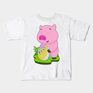 Pig Easter Easter egg Kids T-Shirt